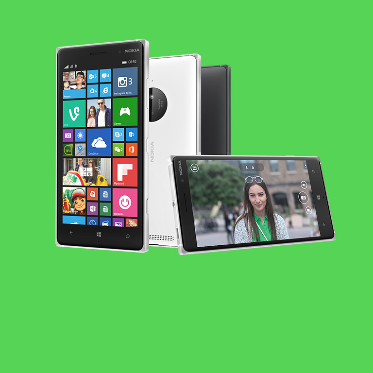 Lumia 830 : conçu pour Skype et les selfies.