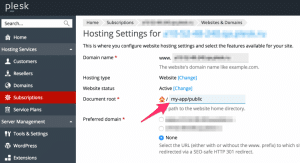 plesk_hosting_settings