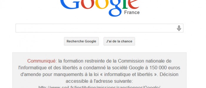 google-condamnation